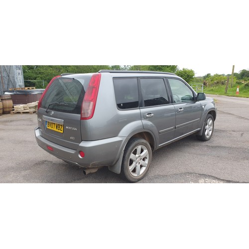 175 - Nissan X-Trail Aventura DCi grey Estate 4x4. Reg BV07 WBZ, 1st Reg. 29/06/2007, 6 spd manual diesel ... 