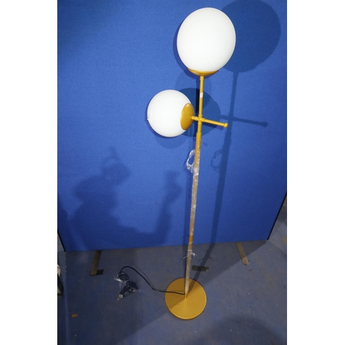 138 - A Mirari 174cm novelty floor lamp in gold