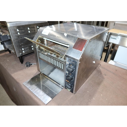 1087 - A commercial stainless steel conveyor toaster by Lincat - trade