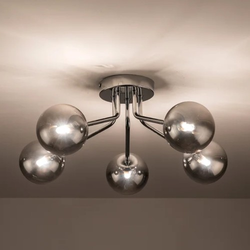 112 - A Braodus 5 light 50cm ceiling spotlight.