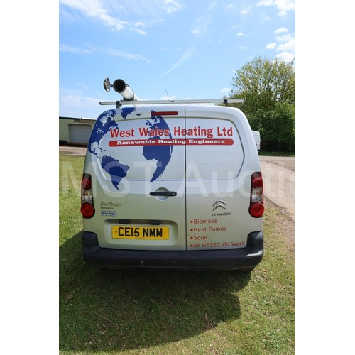 542 - Citroen Berlingo 625 Enterprise H Panel van, Reg: CE15 NMM, 1st Reg 31/03/2015, 5 spd manual diesel ... 