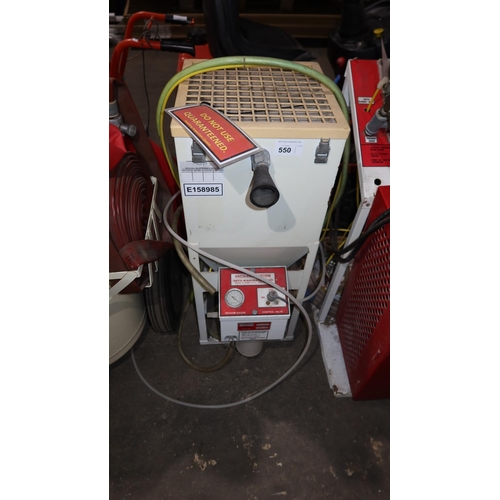 550 - 1 fire extinguisher Vacu-fill unit by Getz type SV150 PR