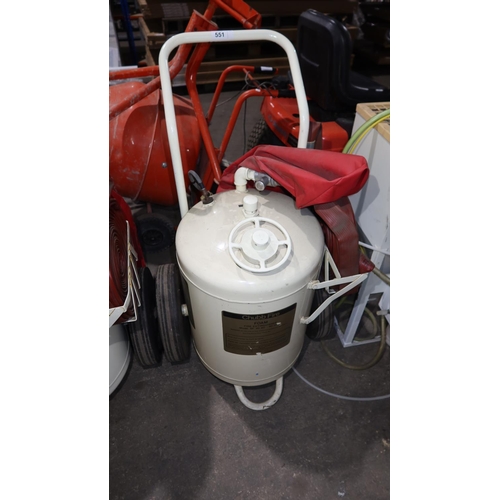 551 - 1 Chubb Fire foam fire extinguisher model SF 90 AO - 90 litres