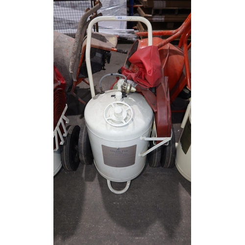 552 - 1 Chubb Fire foam fire extinguisher model SF 90 AO - 90 litres