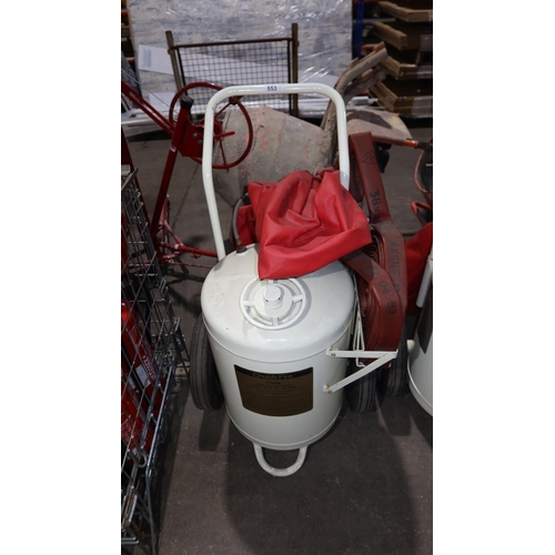 553 - 1 Chubb Fire foam fire extinguisher model SF 90 AO - 90 litres