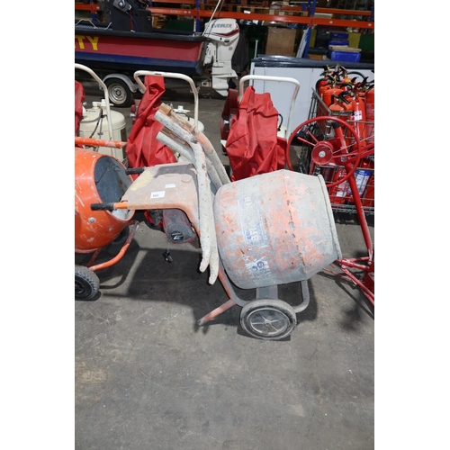 562 - 1 Belle cement mixer with stand - Honda petrol engine