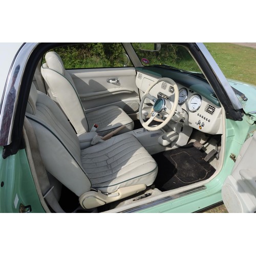 544a - Nissan Figaro coupe convertible.  Reg. no. J496 NPR, 1st reg 05/04/2005, declared manufactured 1991,... 