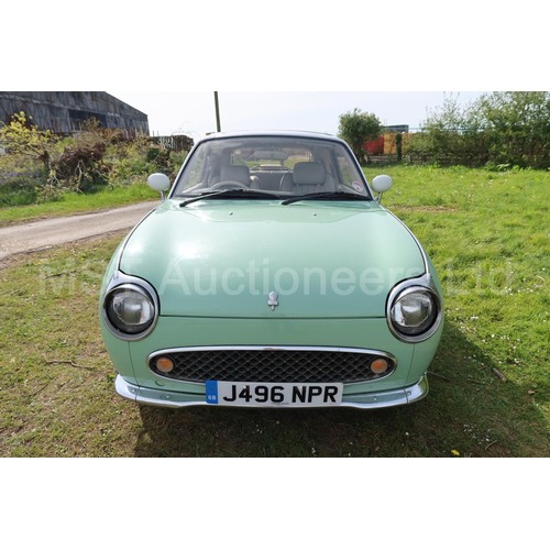 544a - Nissan Figaro coupe convertible.  Reg. no. J496 NPR, 1st reg 05/04/2005, declared manufactured 1991,... 