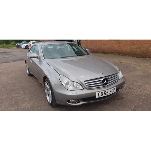 544 - Mercedes CLS Diesel Coupe CL320 CDI 4Dr TIP Auto, Silver, Reg CX55 BGF, 1st Reg 01/09/2005, 2987cc D... 