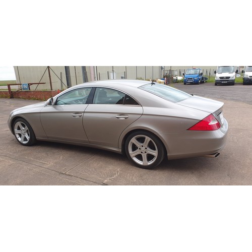 544 - Mercedes CLS Diesel Coupe CL320 CDI 4Dr TIP Auto, Silver, Reg CX55 BGF, 1st Reg 01/09/2005, 2987cc D... 