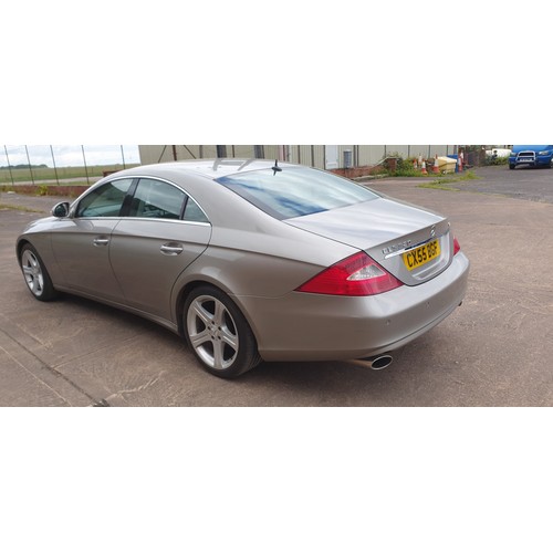 544 - Mercedes CLS Diesel Coupe CL320 CDI 4Dr TIP Auto, Silver, Reg CX55 BGF, 1st Reg 01/09/2005, 2987cc D... 