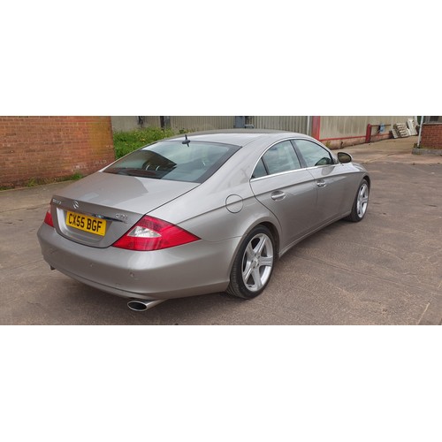 544 - Mercedes CLS Diesel Coupe CL320 CDI 4Dr TIP Auto, Silver, Reg CX55 BGF, 1st Reg 01/09/2005, 2987cc D... 