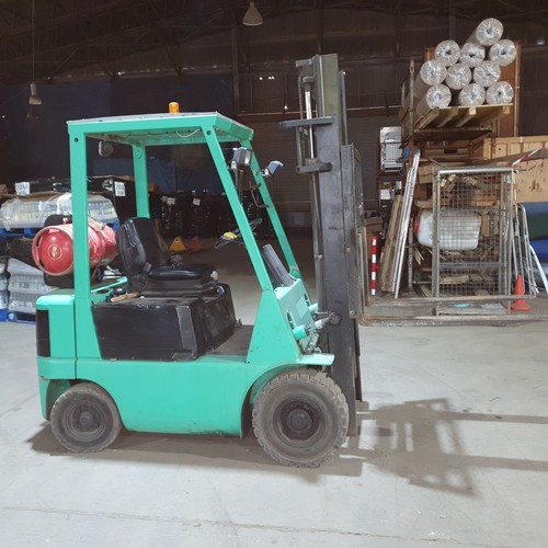 545A - 1 gas powered forklift by Mitsubishi model FG15, serial number F25-53532, capacity approx 1500kg, 10... 