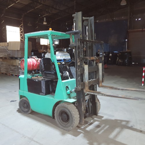 545A - 1 gas powered forklift by Mitsubishi model FG15, serial number F25-53532, capacity approx 1500kg, 10... 