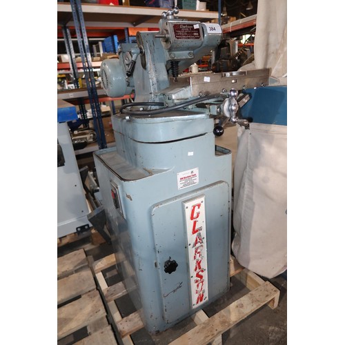 384 - 1 Clarkson Mark II tool and cutter grinder machine no. MT-413, 3ph