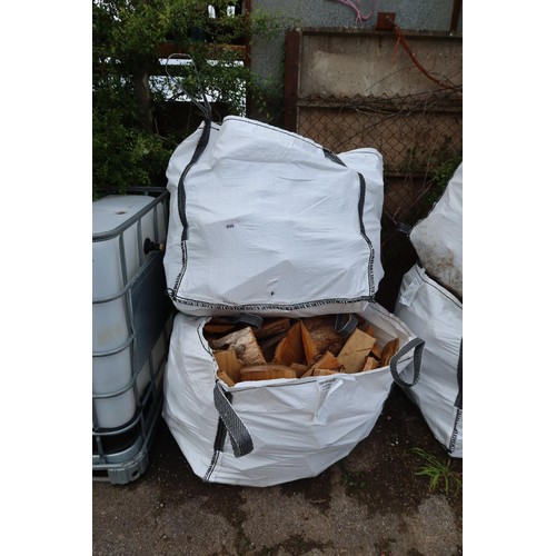 896 - 2 Dumpy bags containing a qty of wood offcuts