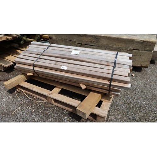 906 - Approx 60 lengths of Iroko timber approx 4x4x120cm