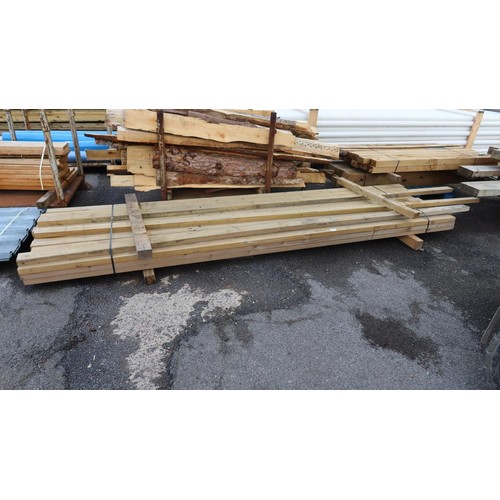 913 - 35 lengths of timber approx 9.5x5cm. Lengths vary up to 360cm