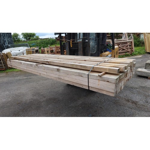 916 - 64 lengths of timber approx 7x5x300cm