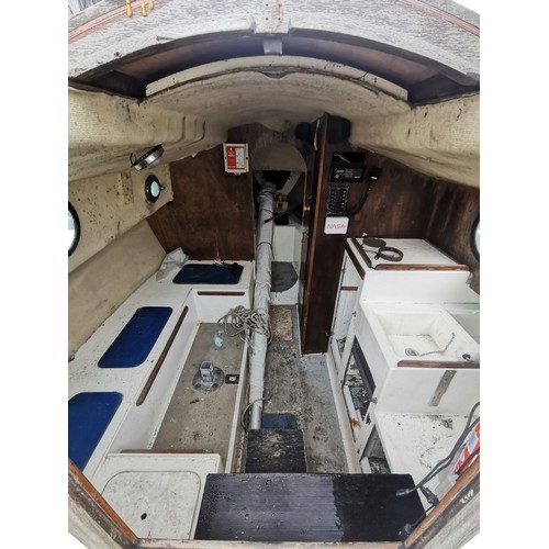 538 - Macwester 22ft sailing yacht, fin keel, sloop rig.  Yanmar twin cylinder Diesel engine (recently run... 