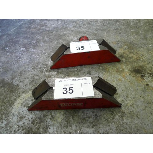 35 - A pair of Eclipse 45 degree magnetic blocks