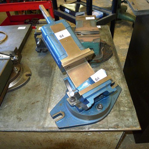 64 - 1 rotating and tilting machine vice, 6 inch - with handle