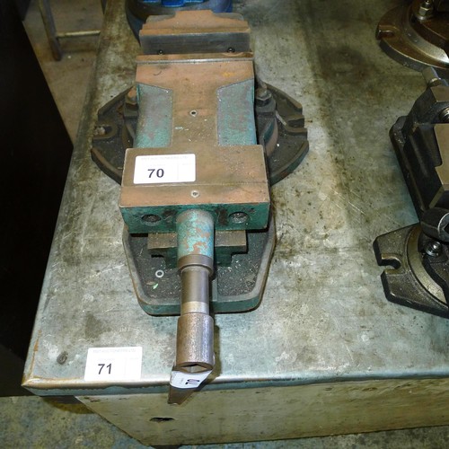 70 - 1 rotating machine vice, 6 inch - with handle