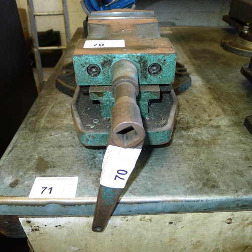 70 - 1 rotating machine vice, 6 inch - with handle