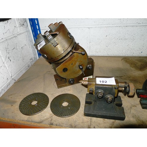 102 - 1 dividing head with tail stock by Homge type SS-1