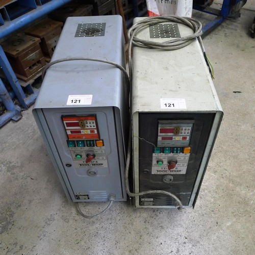 121 - 2 temperature control units by Tool-Temp both model TT-157E, 3ph. Please note that both of these uni... 