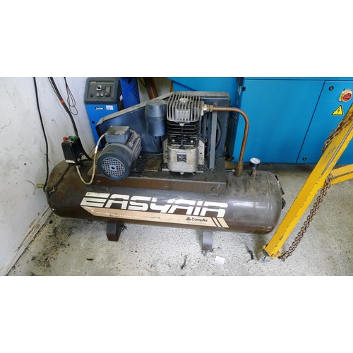 124 - 1 workshop compressor by CompAir model Easy Air Auto Power, 3ph. This compressor has a fault which i... 