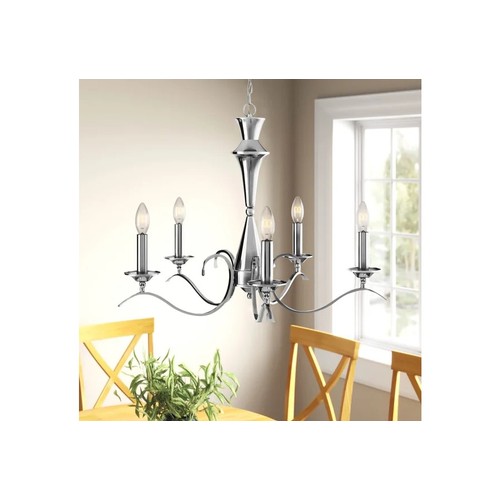 11 - A Barry 5 light candle style chandelier RRP £137