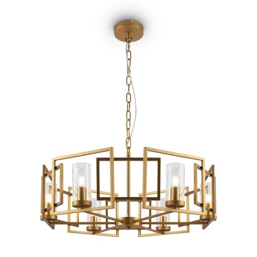 135 - 1 Maytoni / Ripley 6-light geometric chandelier RRP £313