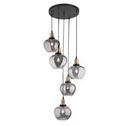 151 - 1 Yahya 5-light cluster pendant light RRP £262