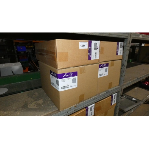 1050 - 2 x boxes each containing a hand towel dispenser and 2 boxes each containing a twin toilet roll disp... 