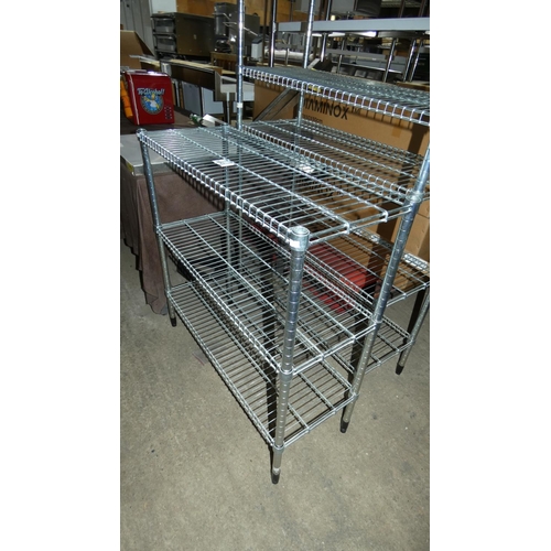 1063 - A catering type rack with 3 shelves approx 92x36x94cm