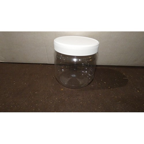 1078 - A large quantity of storage jars with lids