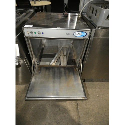 1172 - A commercial stainless steel under counter dishwasher by Classic EQ type: Duo3 240v - trade