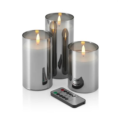 31 - A 3 piece unscented jar candle set RRP £28