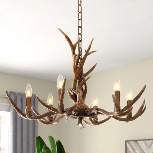 90 - 1 Sylvia 6-light candle style chandelier RRP £315