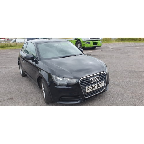 3591 - Audi A1 SE TDi, 3 Dr hatchback , Black, Reg  RE60 BZF, 26/11/2010, 5 spd manual diesel 1598cc. MoT t... 