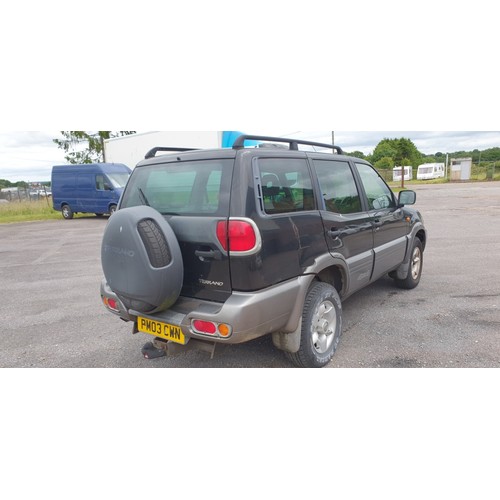 3589 - Nissan Terrano SE TD Auto 4x4 Estate. Reg: PM03 CWN, 23/04/2003, MoT Expired 26/04/2022.. , 5 Door E... 