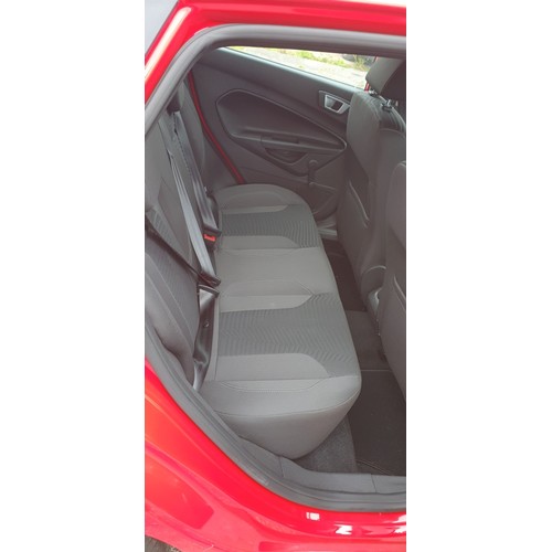 3588 - Red Fiesta Zetec Turbo 5 dr hatchback, Reg FM65 NNH, 31/12/2015, 5 spd manual petrol 998cc petrol, M... 