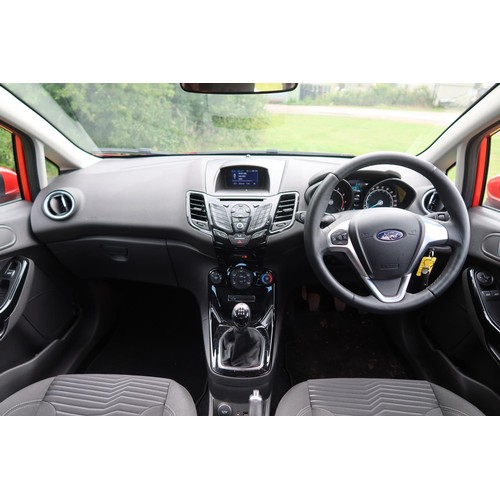 3588 - Red Fiesta Zetec Turbo 5 dr hatchback, Reg FM65 NNH, 31/12/2015, 5 spd manual petrol 998cc petrol, M... 