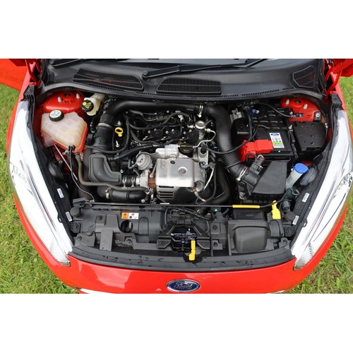 3588 - Red Fiesta Zetec Turbo 5 dr hatchback, Reg FM65 NNH, 31/12/2015, 5 spd manual petrol 998cc petrol, M... 