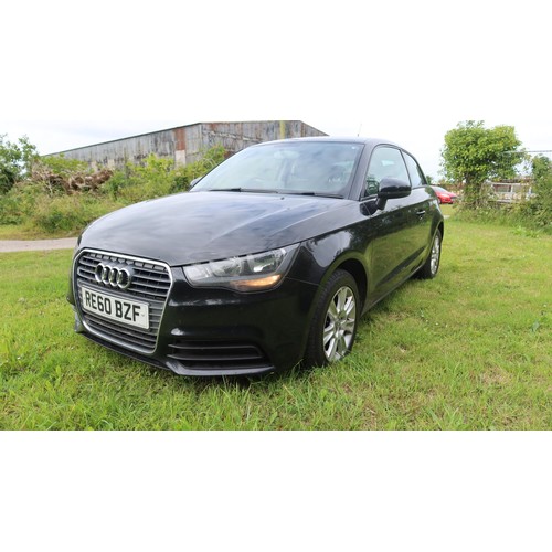 3591 - Audi A1 SE TDi, 3 Dr hatchback , Black, Reg  RE60 BZF, 26/11/2010, 5 spd manual diesel 1598cc. MoT t... 