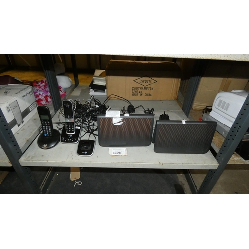 3398 - 2 x Talk Talk routers and 2 x cordless phones -  trade