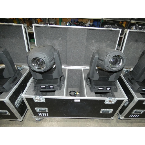 2156 - 2 x moving head lights by Chauvet Professional type Rogue RH-1 Hybrid, 240v,  YOM 2015 with 2 x 240v... 