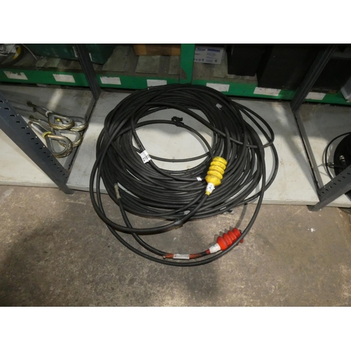 2189 - A long HD camera control cable (exact length unknown). Contents of 1 shelf