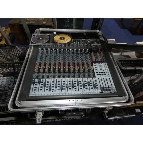 2312 - 1 x mixer by Behringer type Xenyx X2442 USB 24-bit multi fx processor supplied in a flight case with... 